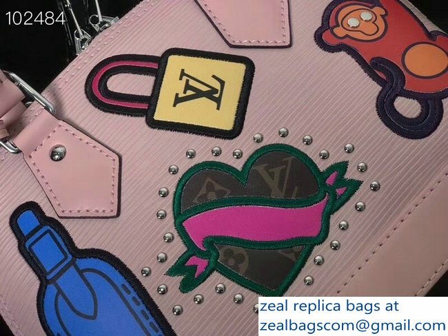 Louis Vuitton Patches Stickers Epi Alma BB Bag M52481 Pink 2018