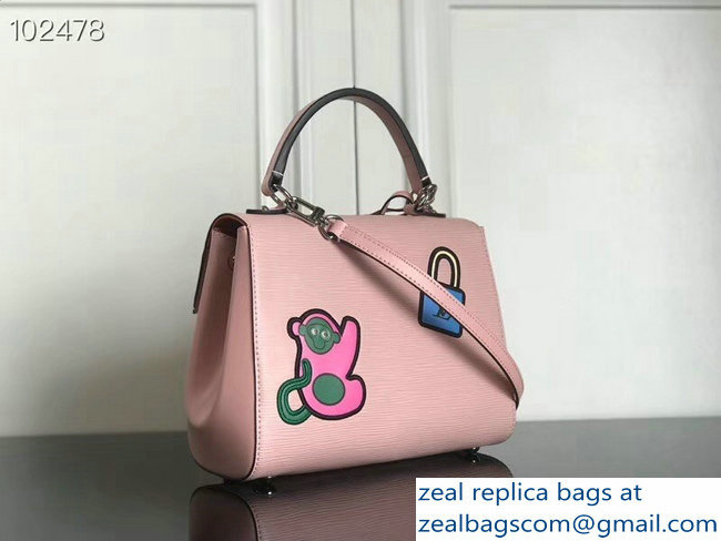 Louis Vuitton Patches Stickers Epi Cluny BB Bag M52484 Pink 2018 - Click Image to Close