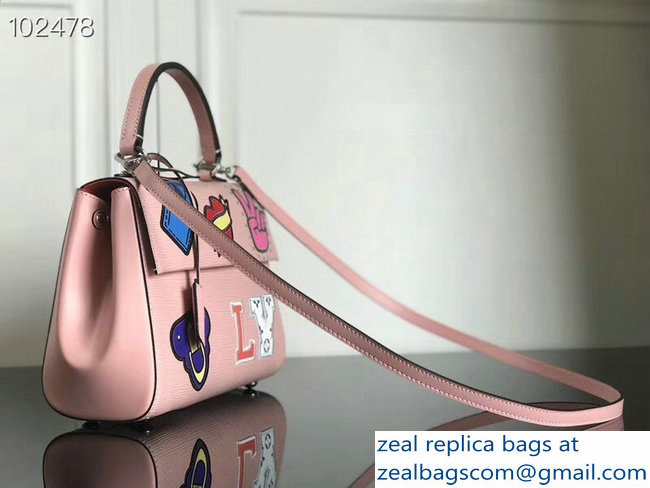 Louis Vuitton Patches Stickers Epi Cluny BB Bag M52484 Pink 2018 - Click Image to Close