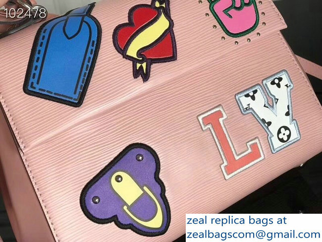 Louis Vuitton Patches Stickers Epi Cluny BB Bag M52484 Pink 2018