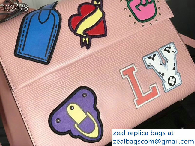 Louis Vuitton Patches Stickers Epi Cluny BB Bag M52484 Pink 2018 - Click Image to Close