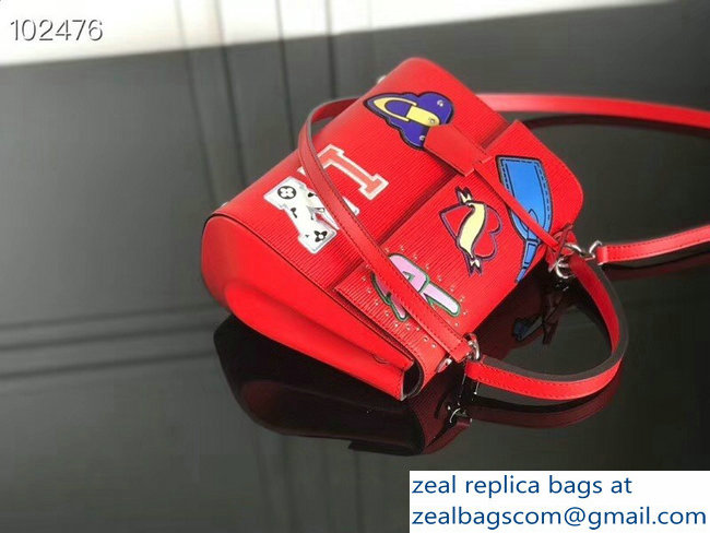 Louis Vuitton Patches Stickers Epi Cluny BB Bag M52484 Red 2018 - Click Image to Close