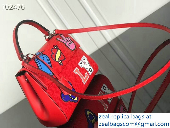 Louis Vuitton Patches Stickers Epi Cluny BB Bag M52484 Red 2018 - Click Image to Close