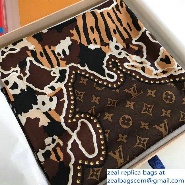 Louis Vuitton Square Silk Scarf 01 2018 - Click Image to Close