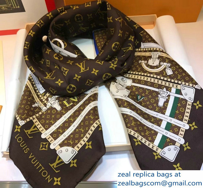 Louis Vuitton Square Silk Scarf 03 2018 - Click Image to Close