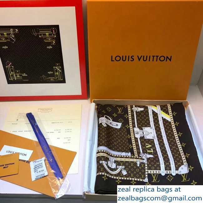 Louis Vuitton Square Silk Scarf 03 2018 - Click Image to Close