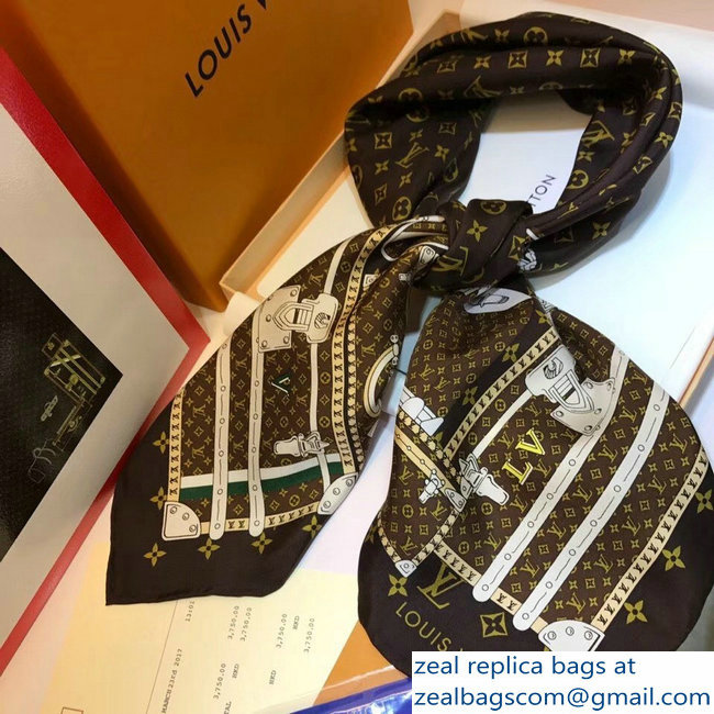 Louis Vuitton Square Silk Scarf 03 2018 - Click Image to Close