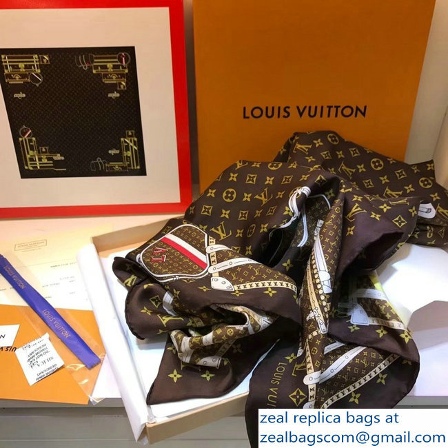 Louis Vuitton Square Silk Scarf 03 2018 - Click Image to Close