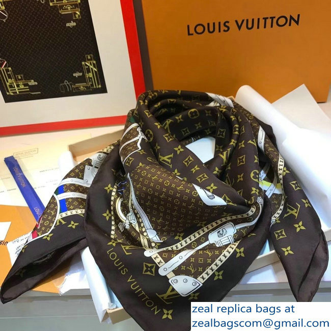 Louis Vuitton Square Silk Scarf 03 2018 - Click Image to Close