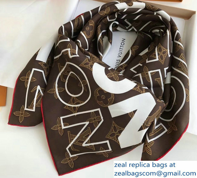 Louis Vuitton Square Silk Scarf 04 2018 - Click Image to Close