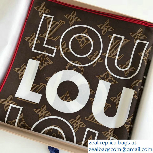 Louis Vuitton Square Silk Scarf 04 2018 - Click Image to Close