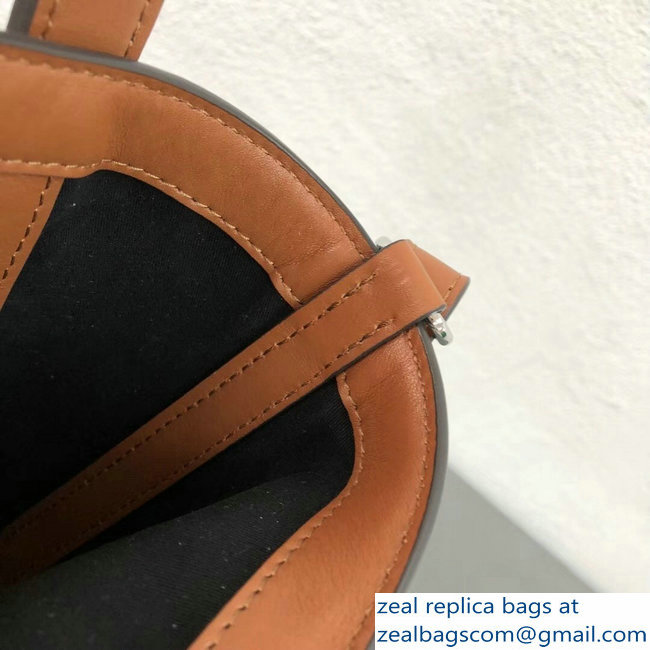 Moynat Fleur Bucket Bag Brown in Canvas and Leather - Click Image to Close