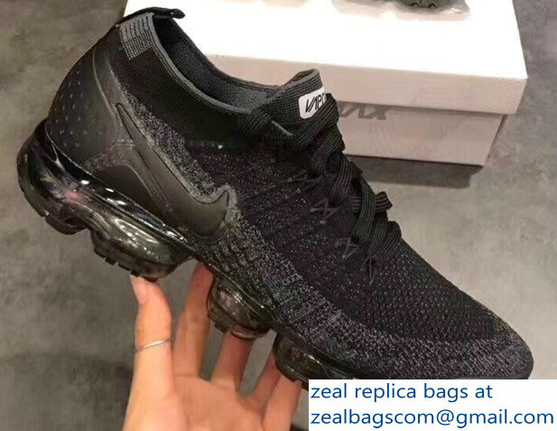 Nike Air VaporMax Flyknit 2 Running Sneakers Black - Click Image to Close