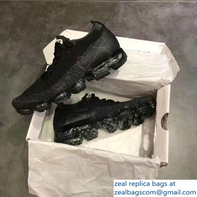 Nike Air VaporMax Flyknit 2 Running Sneakers Black