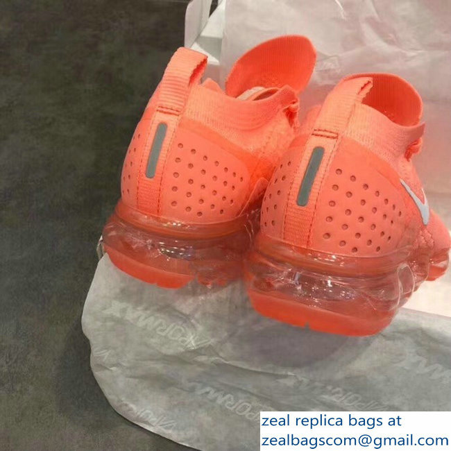 Nike Air VaporMax Flyknit 2 Running Sneakers Orange