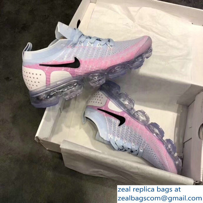 Nike Air VaporMax Flyknit 2 Running Sneakers Pink - Click Image to Close