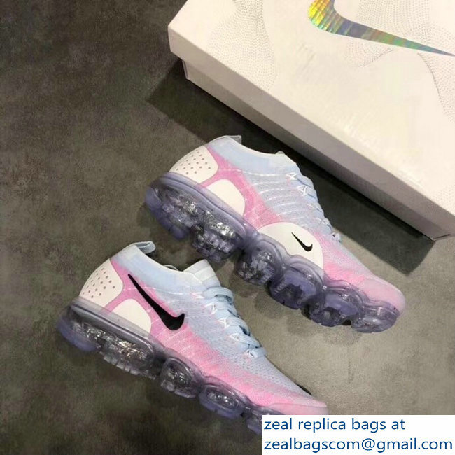 Nike Air VaporMax Flyknit 2 Running Sneakers Pink - Click Image to Close