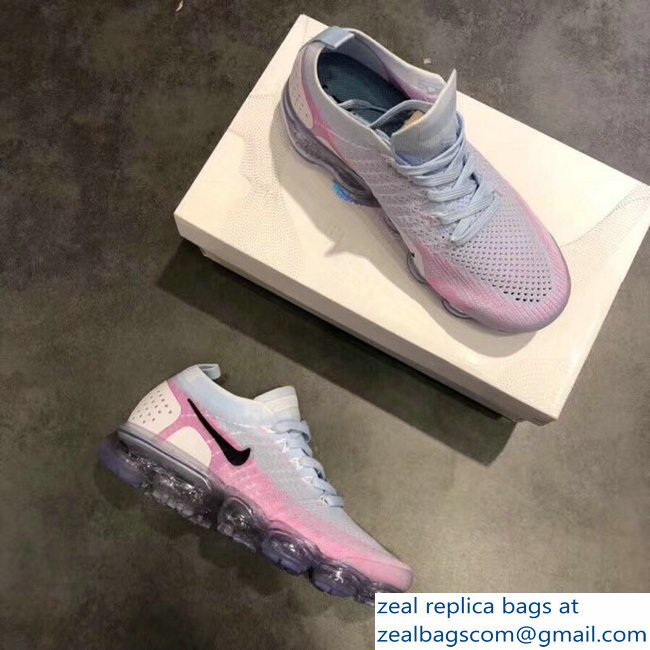 Nike Air VaporMax Flyknit 2 Running Sneakers Pink - Click Image to Close