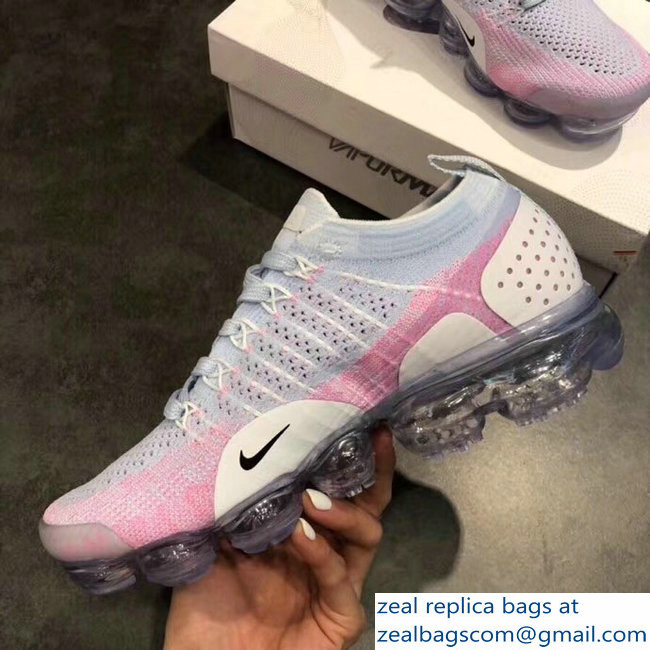 Nike Air VaporMax Flyknit 2 Running Sneakers Pink - Click Image to Close