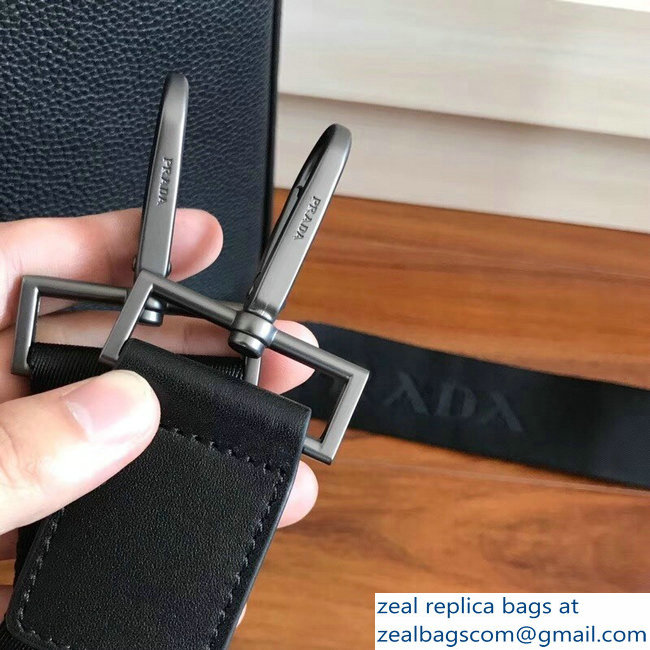 Prada Calf Leather Briefcase Bag 2VE368 Black - Click Image to Close