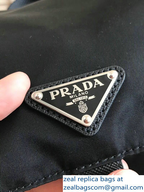 Prada Fabric Backpack Bag 1BZ005 Black 2018