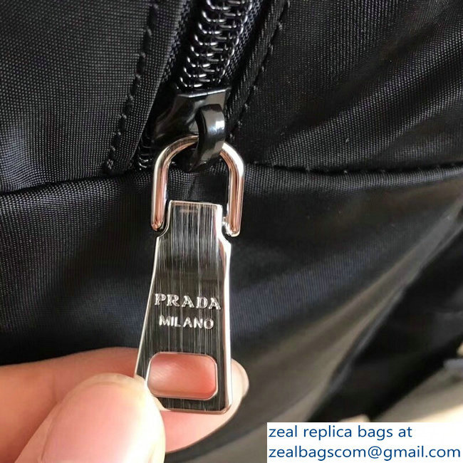 Prada Fabric Backpack Bag BZ0026 Black 2018 - Click Image to Close