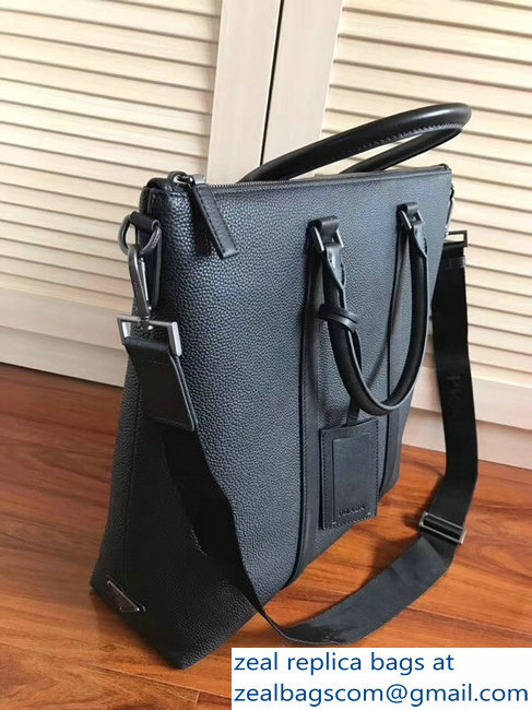 Prada Leather Briefcase Bag 2G085 Black