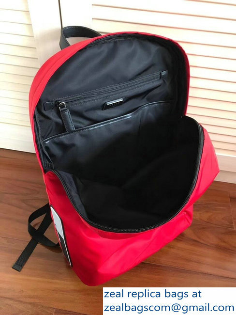 Prada Nylon Backpack Bag 2VZ021 Red 2018 - Click Image to Close