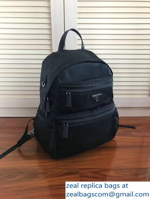 Prada Nylon Backpack Bag 2VZ025 Black 2018