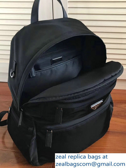 Prada Nylon Backpack Bag 2VZ025 Black 2018 - Click Image to Close