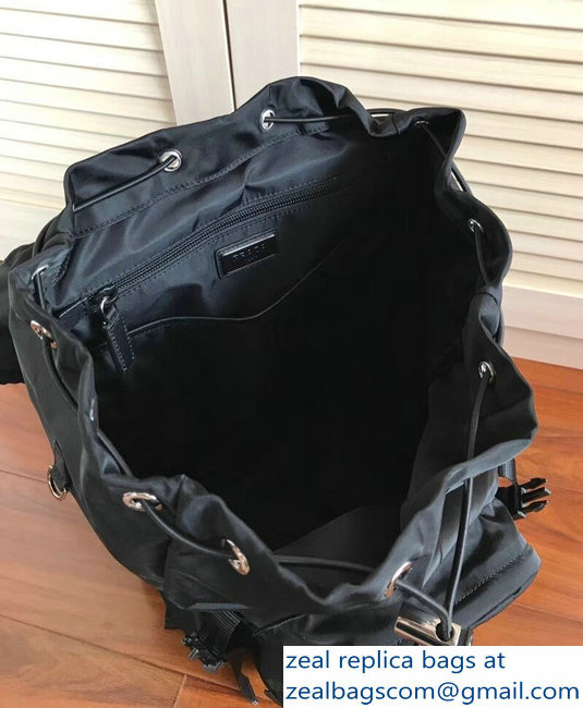 Prada Nylon Backpack Bag 2VZ135 Black 2018