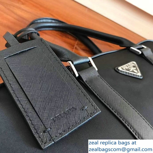 Prada Nylon Briefcase Bag 2VE871 Black - Click Image to Close