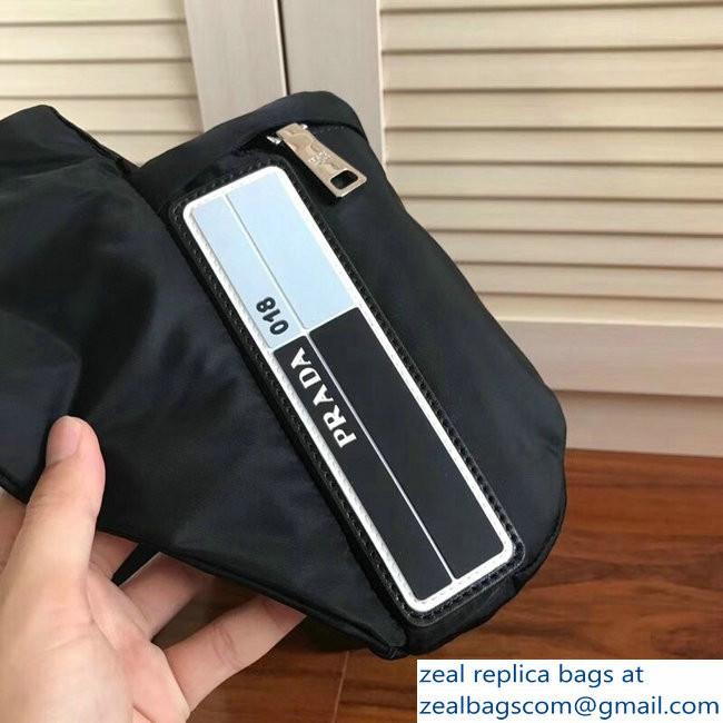 Prada Nylon Fanny Pack Belt Bag 2VL004 Black 2018