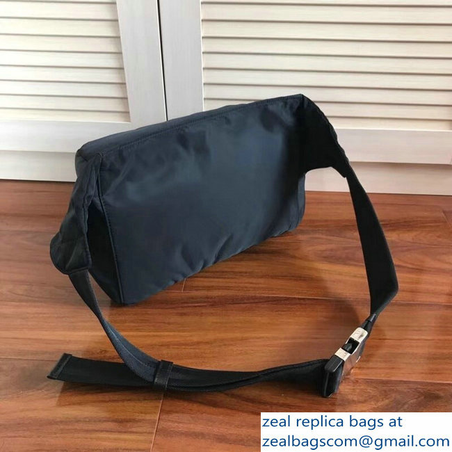 Prada Nylon Fanny Pack Belt Bag 2VL004 Black 2018 - Click Image to Close