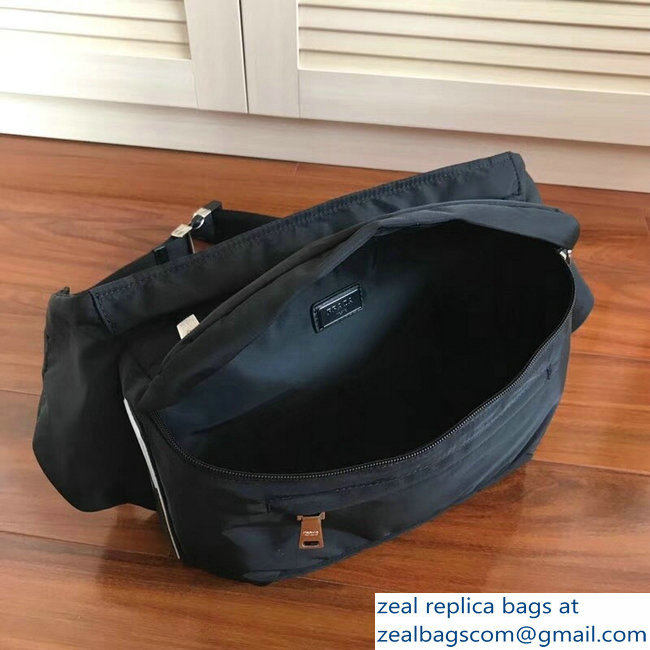 Prada Nylon Fanny Pack Belt Bag 2VL004 Black 2018 - Click Image to Close