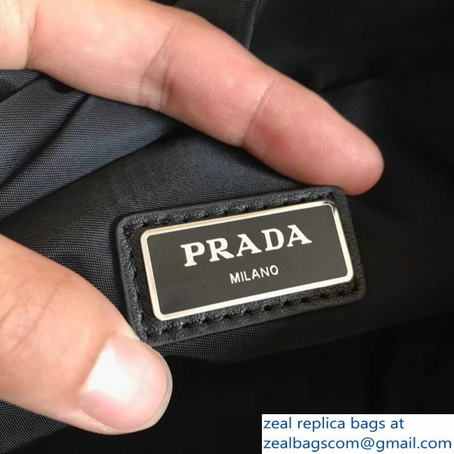 Prada Nylon Fanny Pack Belt Bag 2VL004 Black 2018