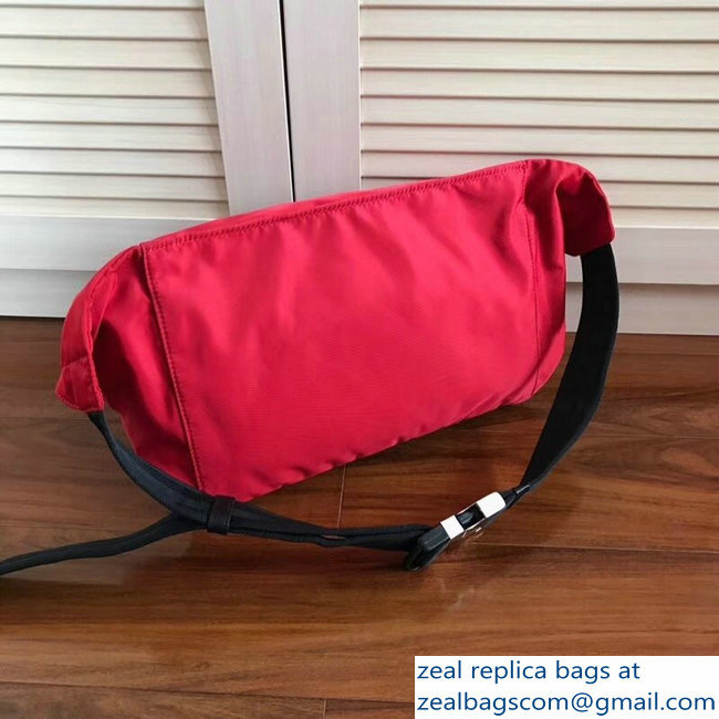 Prada Nylon Fanny Pack Belt Bag 2VL004 Red 2018 - Click Image to Close