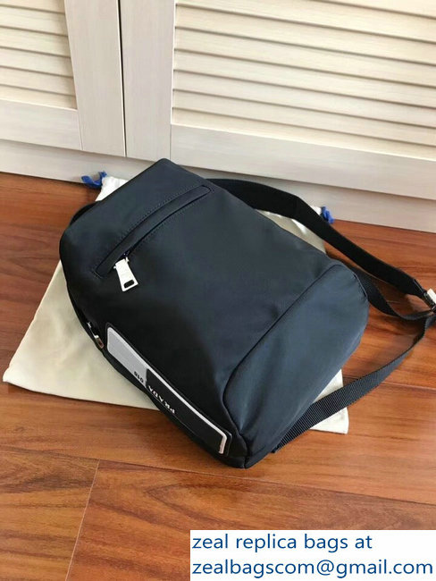 Prada Nylon One-Shoulder Backpack Bag 2VZ023 Black 2018