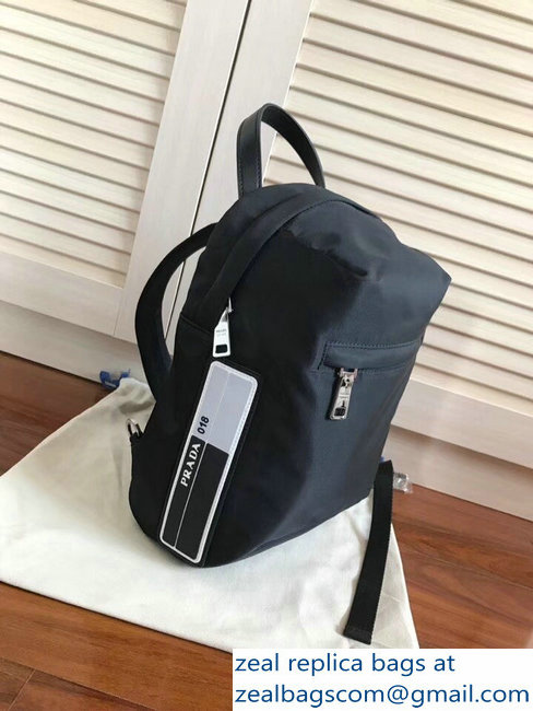 Prada Nylon One-Shoulder Backpack Bag 2VZ023 Black 2018