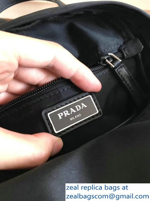 Prada Nylon One-Shoulder Backpack Bag 2VZ023 Black 2018