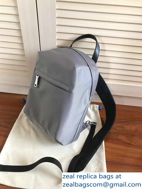 Prada Nylon One-Shoulder Backpack Bag 2VZ023 Gray 2018