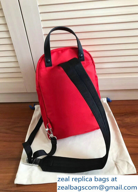 Prada Nylon One-Shoulder Backpack Bag 2VZ023 Red 2018