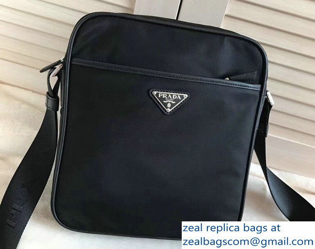 Prada Nylon Shoulder Bag 2VH002 Black 2018 - Click Image to Close