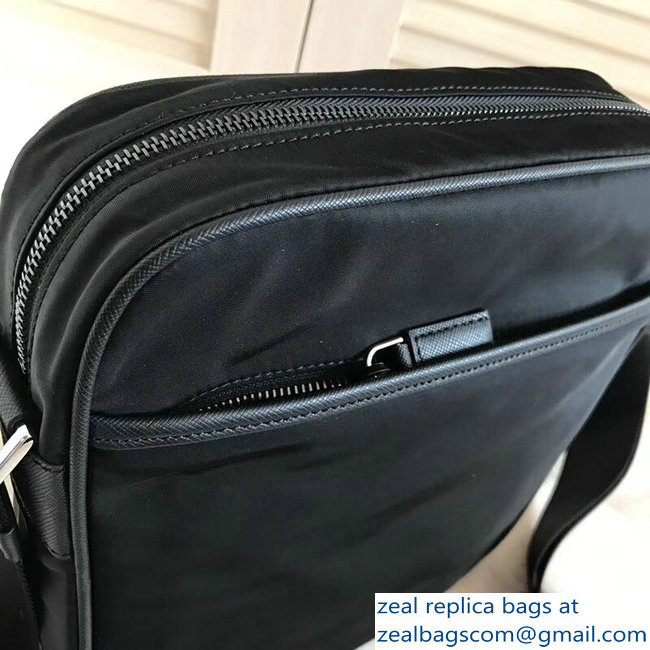 Prada Nylon Shoulder Bag 2VH002 Black 2018