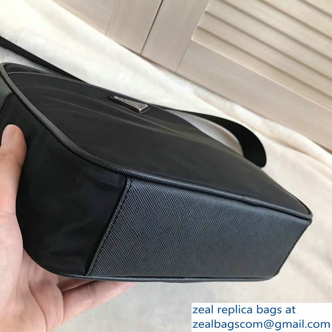 Prada Nylon Shoulder Bag 2VH002 Black 2018