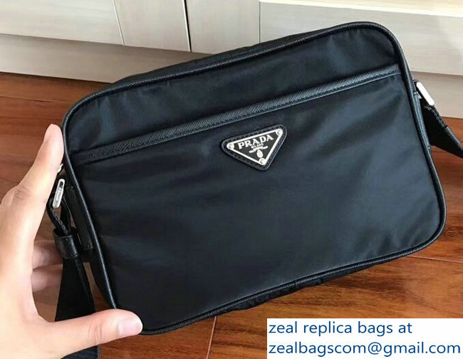 Prada Nylon Shoulder Bag 2VH048 Black 2018 - Click Image to Close