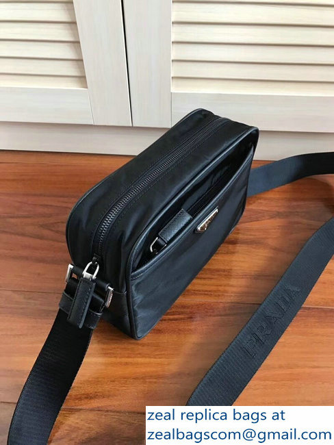 Prada Nylon Shoulder Bag 2VH048 Black 2018