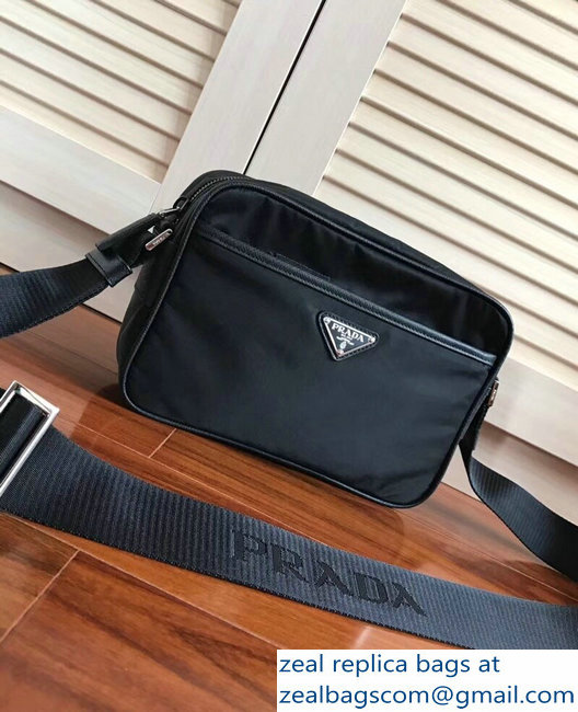 Prada Nylon Shoulder Bag 2VH048 Black 2018 - Click Image to Close