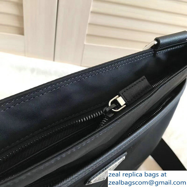Prada Nylon Shoulder Bag 2VH053 Black 2018 - Click Image to Close