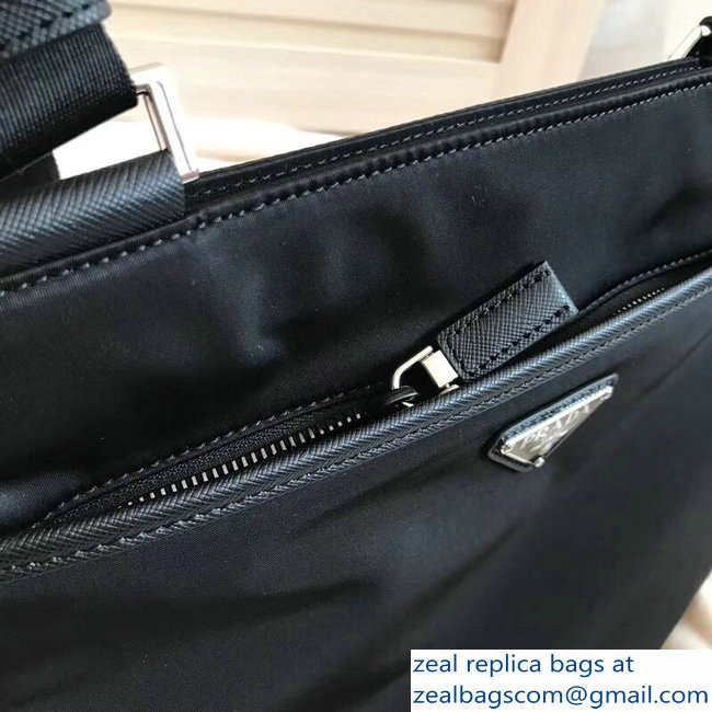 Prada Nylon Shoulder Bag 2VH053 Black 2018
